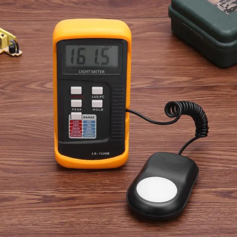 Luminómetro Digital, medidor de luz multifuncional, fotómetro, herramientas eléctricas, Mini medidor de luz, pantalla LCD de 3 1/2 dígitos