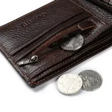 Genuine leather men's wallet #5