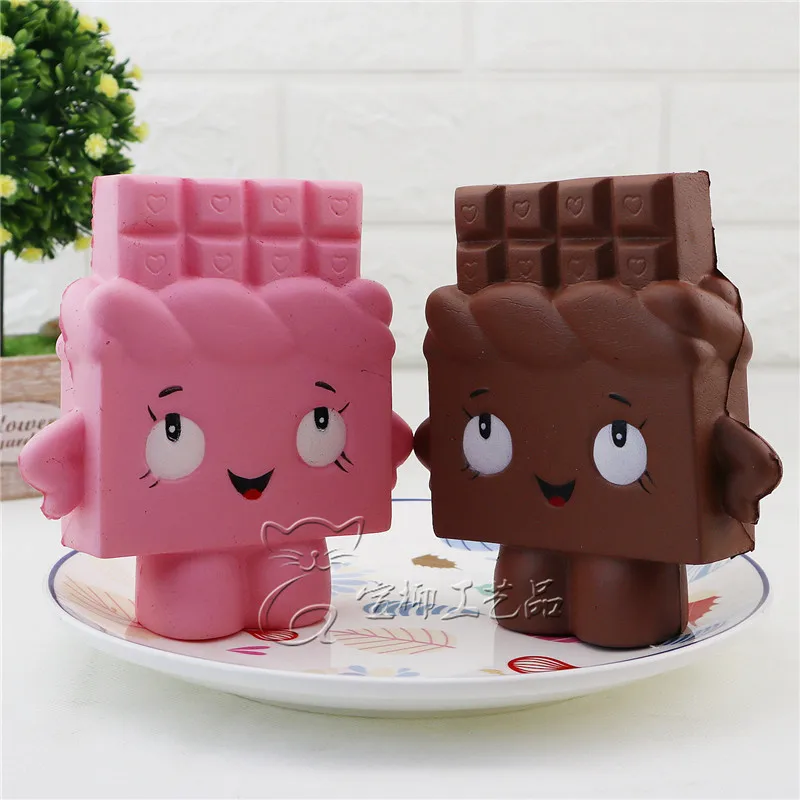 Squishy chocolate Soft Exquisite Fun simulation food Toys Scented Squish Slow Rising Stress Reliever Squeeze Toy Squishe