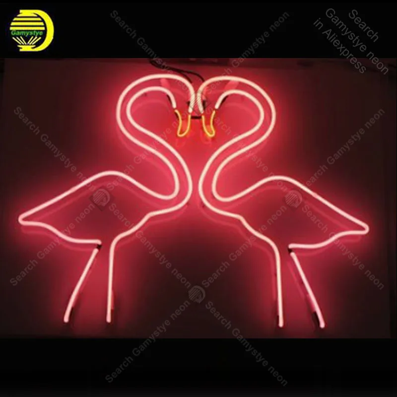 Neon Sign for Flamingo neon Light Sign Accesaries decorate Windower Store Display Beer glass Tubes Neon lights Pink Neon Lamps