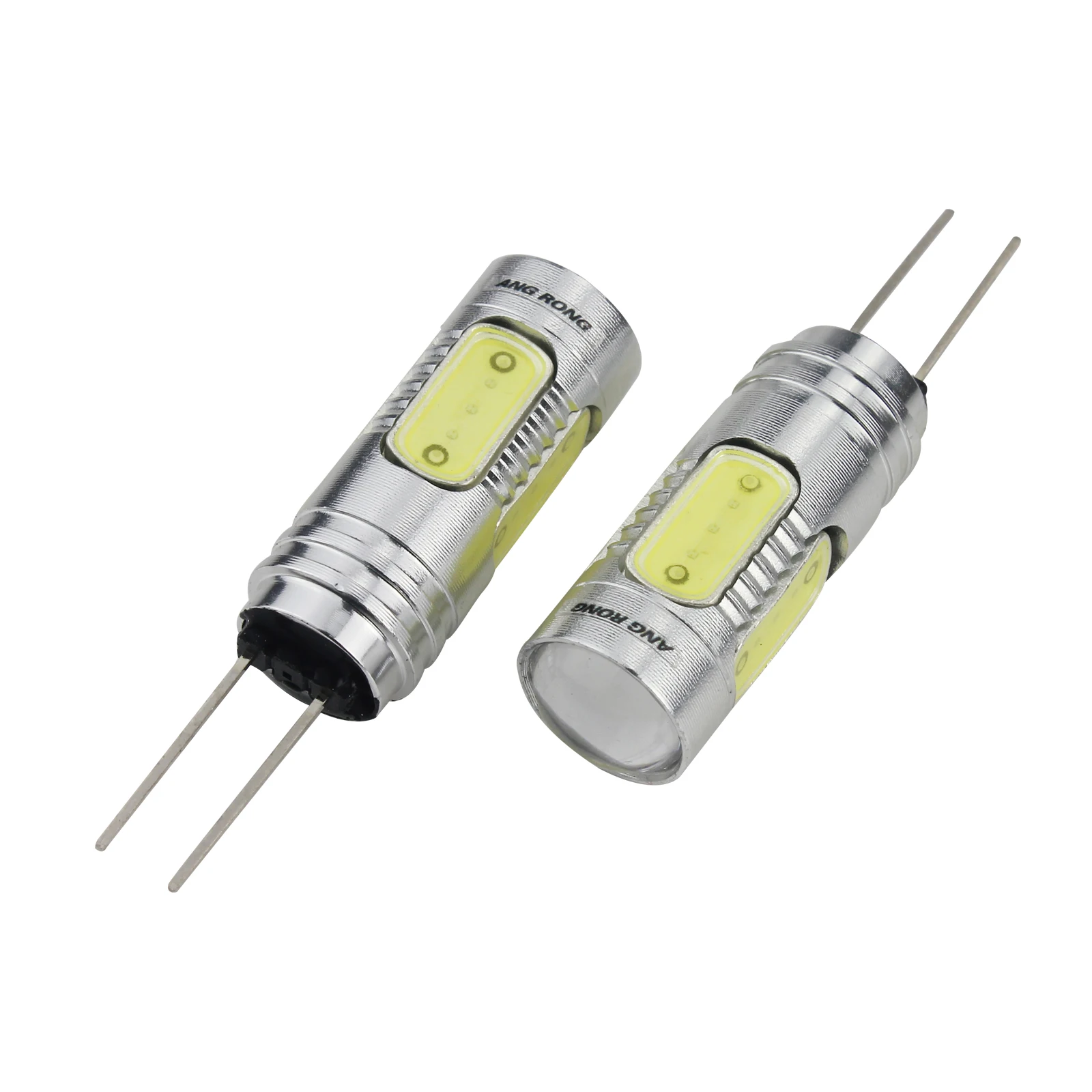 ANGRONG 2pcs HP24W G4 7.5W COB LED Bulb Side Daytime Running Light Lamps For Peugeot Citron