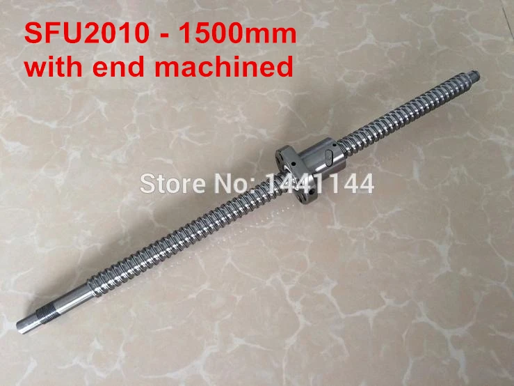 

Ball screw SFU2010 - 1500mm plus 1pcs RM2010 2010 Ballnut end machined