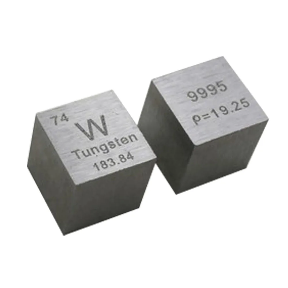 Tungsten Density Cube 10mm 99.99% Pure Tungsten Metal Cube 1pc