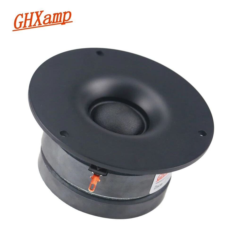 

GHXAMP 3.5 Inch 95mm Tweeter Treble Speaker Unit 4Ohm 25W Portable Loudspeaker Home Theater Silk Film 25Core 1.2KHz-30KHz 1PC