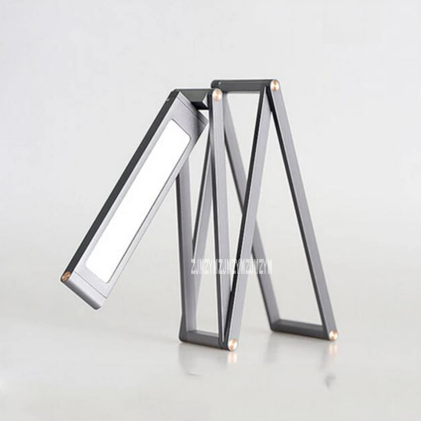 RET56 Portable Rechargeable Table Lamp Led Eye Protection Bedroom Reading Lamp Creative Foldable Desk Lamp 110V-220V 3W 6000K