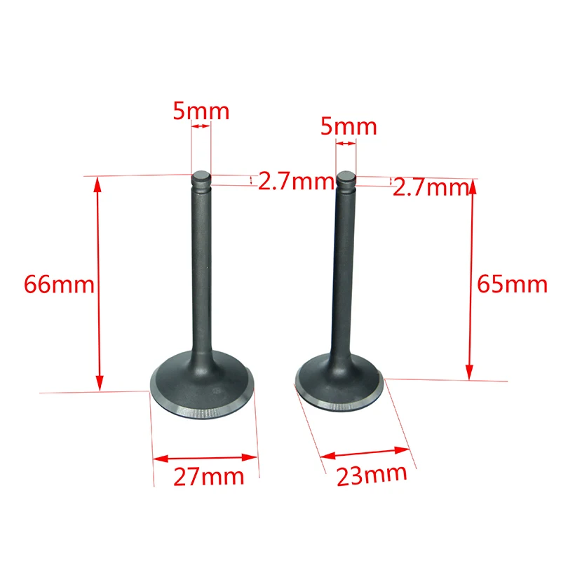 Motorcycle Intake Valve and Exhaust Valves Set Fit For Lifan 125cc 140cc 150cc Motocross ATV Quad Bike GT-112