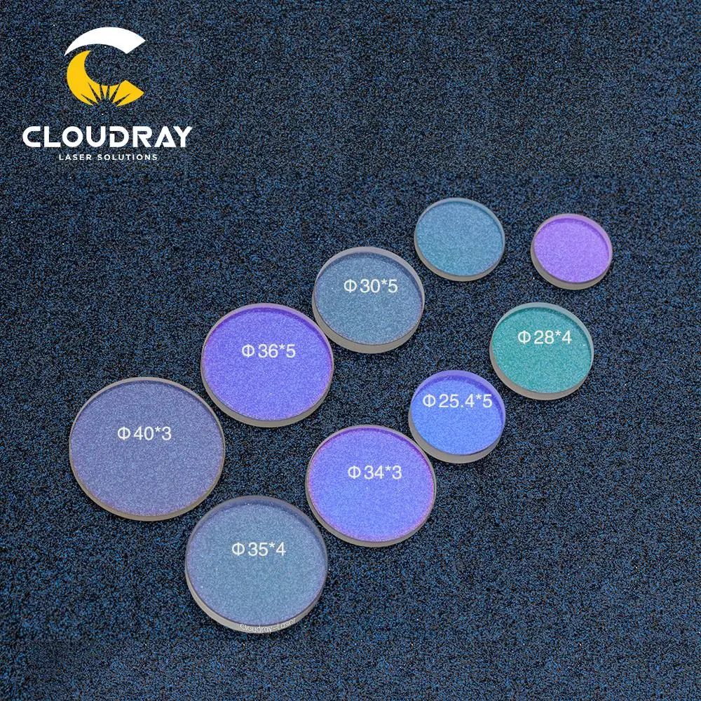 Cloudray-Janelas de proteção a laser, Sílica fundida para laser de fibra, Quartzo, Precitec Raytools, WSX 36-D39, 1064nm, D36 - D39
