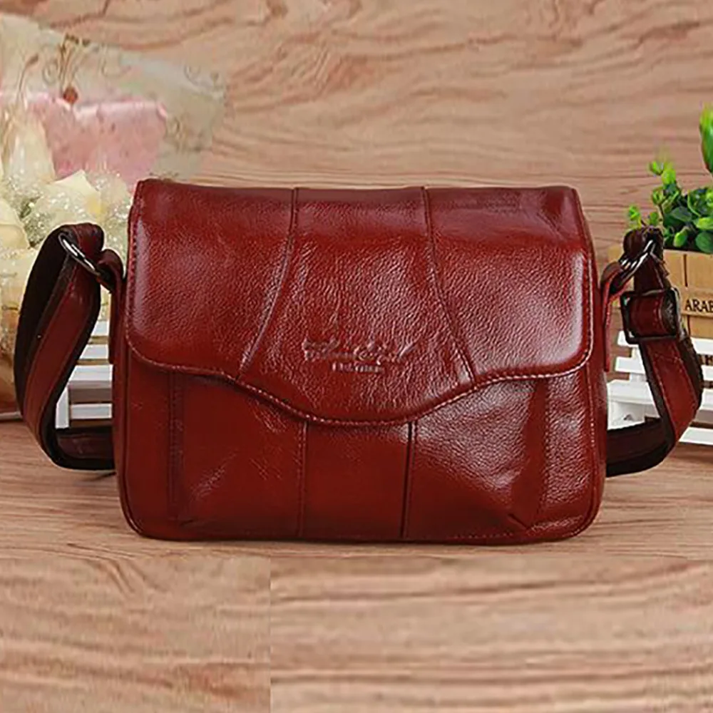 Made Of Genuine Natural Leather Women Messenger Bag Famous Brand Casual Ladies Satchel Hobo Crossbody Shoulder Travel Bag New