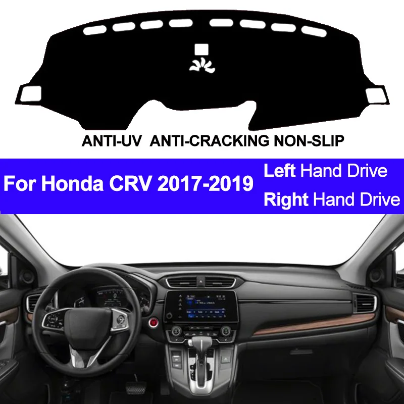 Car Dashboard Cover For Honda CRV 2017 2018 2019 Dash Mat Pad Dash Board Cover Carpet Auto Sun Shade DashMat Car Styling