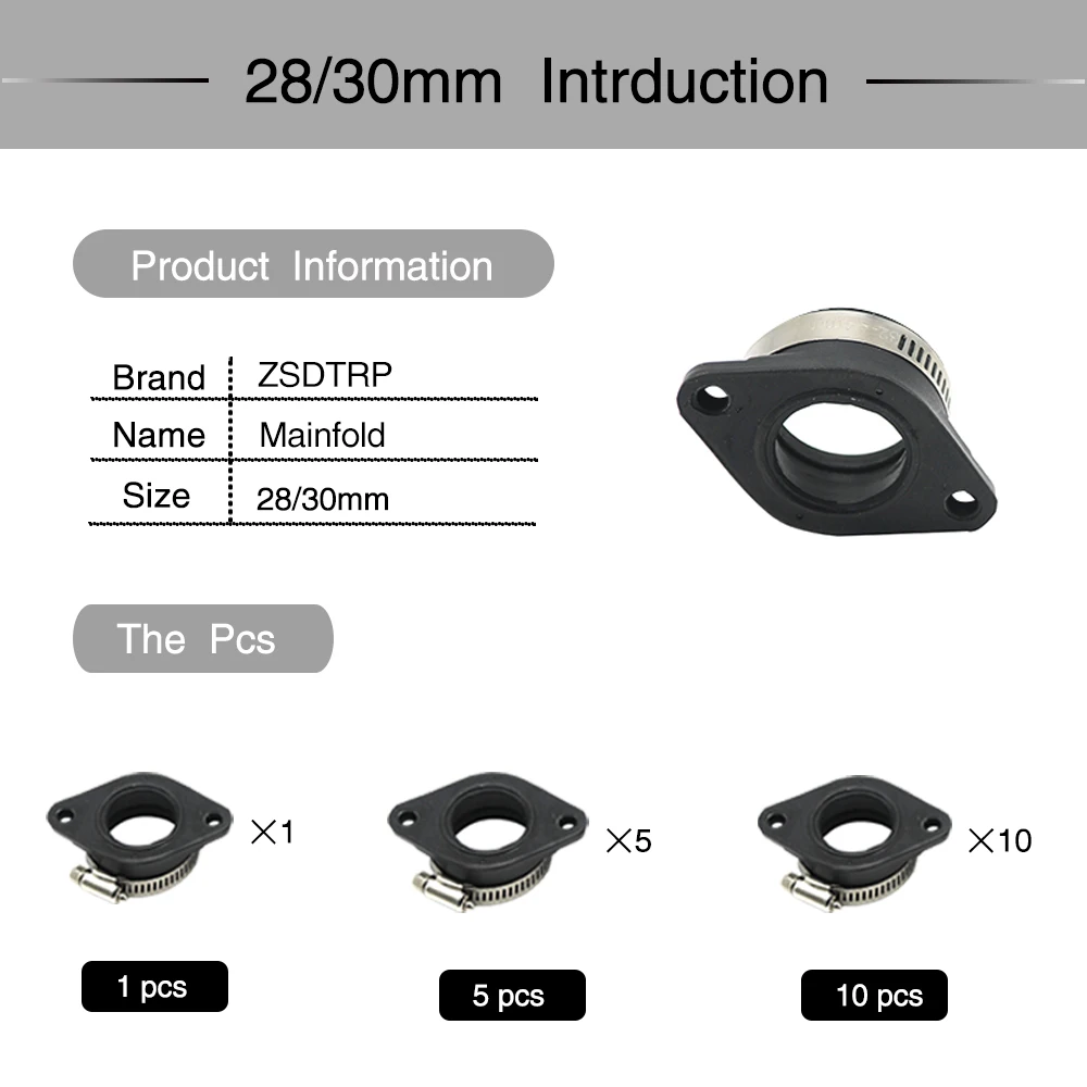 Alconstar Motorcycle Carburetor Joint Intake Adjuster Interface Carb Adapter Fit On PWK 21-34mm Carburetor UTV ATV Pit Dirt Bike