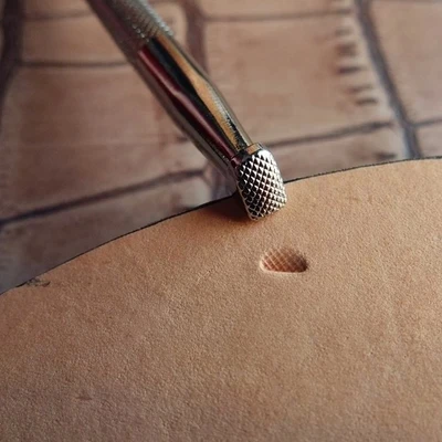 أدوات حرفية جلدية معدنية ذاتية الصنع ، أداة ضرب رمز B ، نمط شبكية LS.B702 ، أداة ختم جديدة