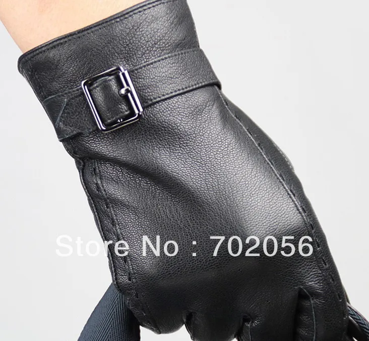 

Mens real Leather gloves leather GLOVE gift accessory nice 12pair/lot #3161