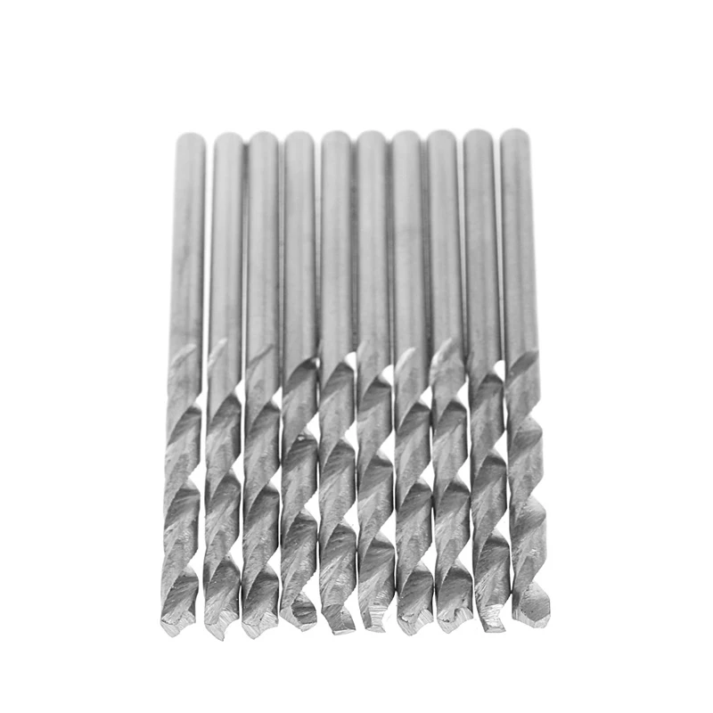 10Pcs/Set Multifunction Tiny Micro HSS 0.8mm Straight Shank Twist Drilling Bit