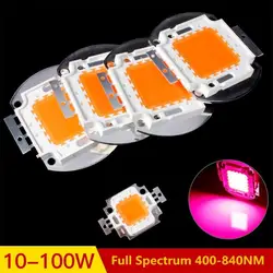 ハイパワー Led スペクトルはライトランプ 10 ワット 20 ワット 30 ワット 50 ワット 100 ワット 380nm -840nm COB ビーズ屋内植物成長