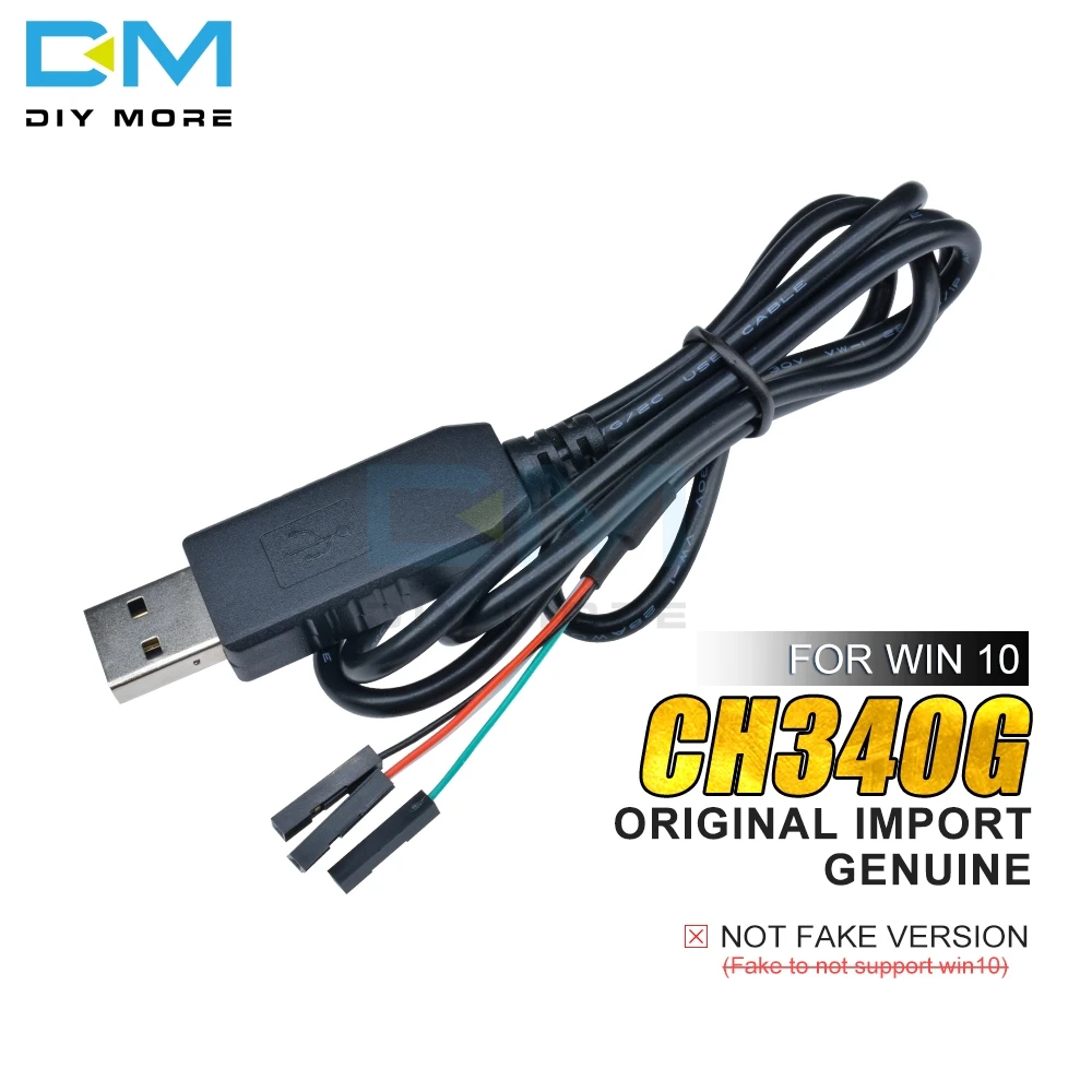 Original CH340G CH340 Download Line Cable USB to TTL Serial Wire Adapter Compatible WIN7 8 10 For Arduino for Raspberry Pi