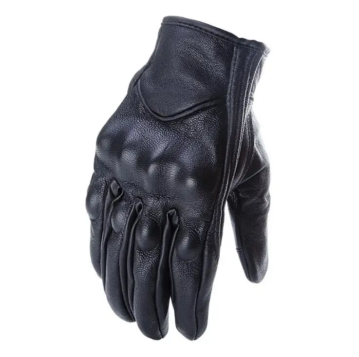 New amazing branded Motorcycle Gloves Moto Leather Full Finger Protection Glove Motorbike Cycling Riding Racing Gloves