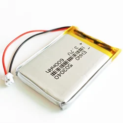 3.7V 600mAh 503040 litowo-polimerowa Lipo akumulator + JST 1.25mm 2pin wtyczka do kamery DVD GPS PSP elektronika Bluetooth