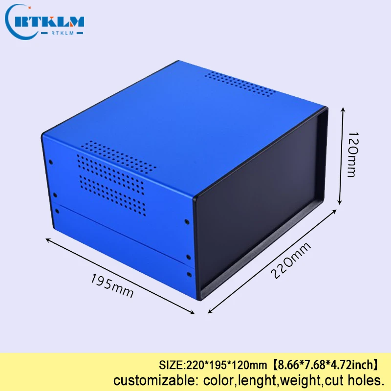 Iron enclosure for electronic project outlet case junction control box industry project instrument box 220*195*120mm desktop BOX