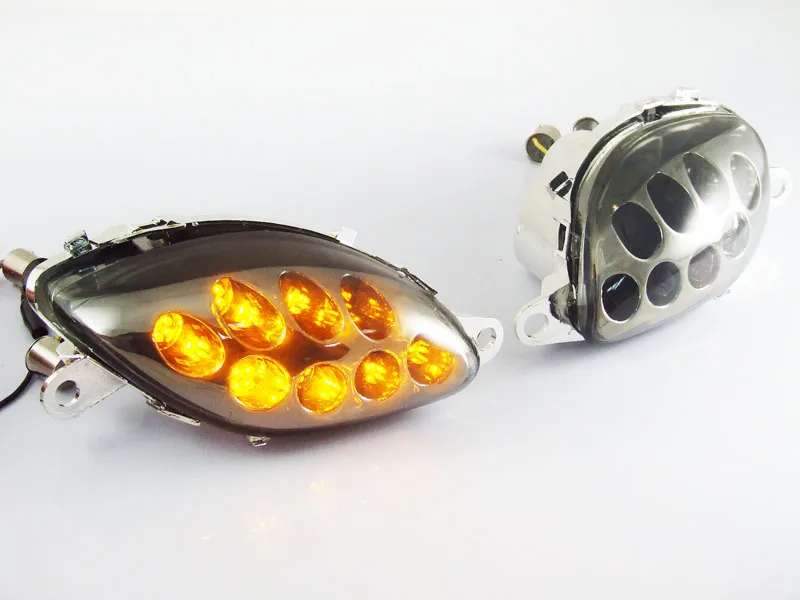 

Motorcycle LED Front Turn Signals Indicator Lamp For SUZUKI GSXR1300 Hayabusa 1999-2007