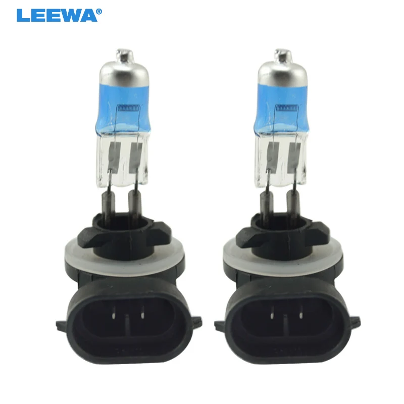 LEEWA 20pcs White 881 27W Car FogLights HalogenBulb Headlights Lamp Car Light Source Parking Car Headlight Bulbs #CA2243