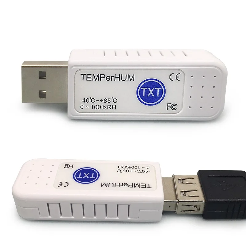 

USB thermometer, USB hygrometer, dew point recorder, computer room / environmental monitoring to accurately display data