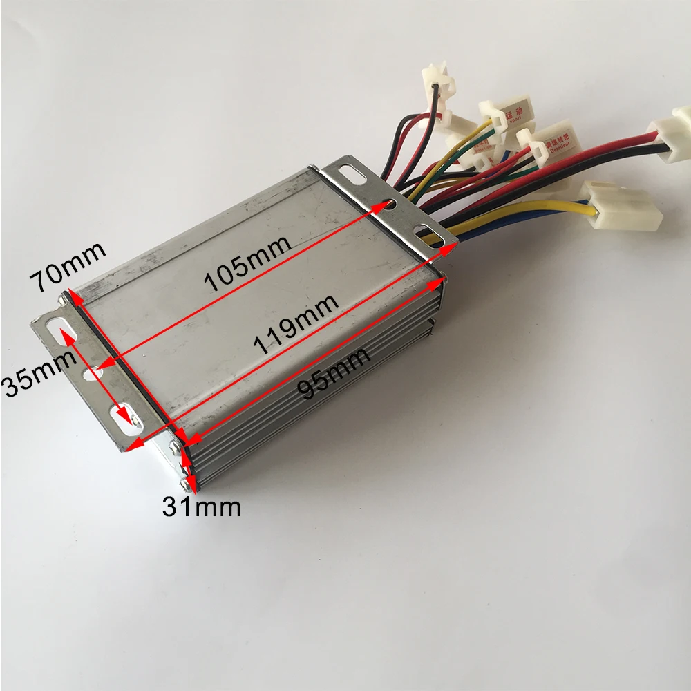 48V 1000W 30A Brush DC Motor Controller YIYUN YK33F per EVO triciclo elettrico E-bike Scooter elettrico bici bicicletta