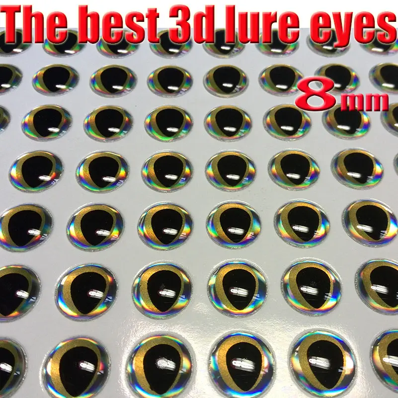 

2022new fishing 3d lure eyes perfect dropping process good fish eyes size:4mm--8mm quntily:300pcs/lot