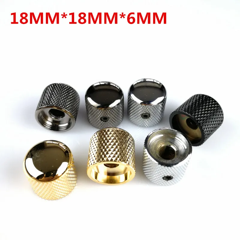 1 Pcs Electric Guitar Bass Tone And Volume Metal Electronic Control Knobs Cap Made In Korea 18MM*18MM*6.0MM