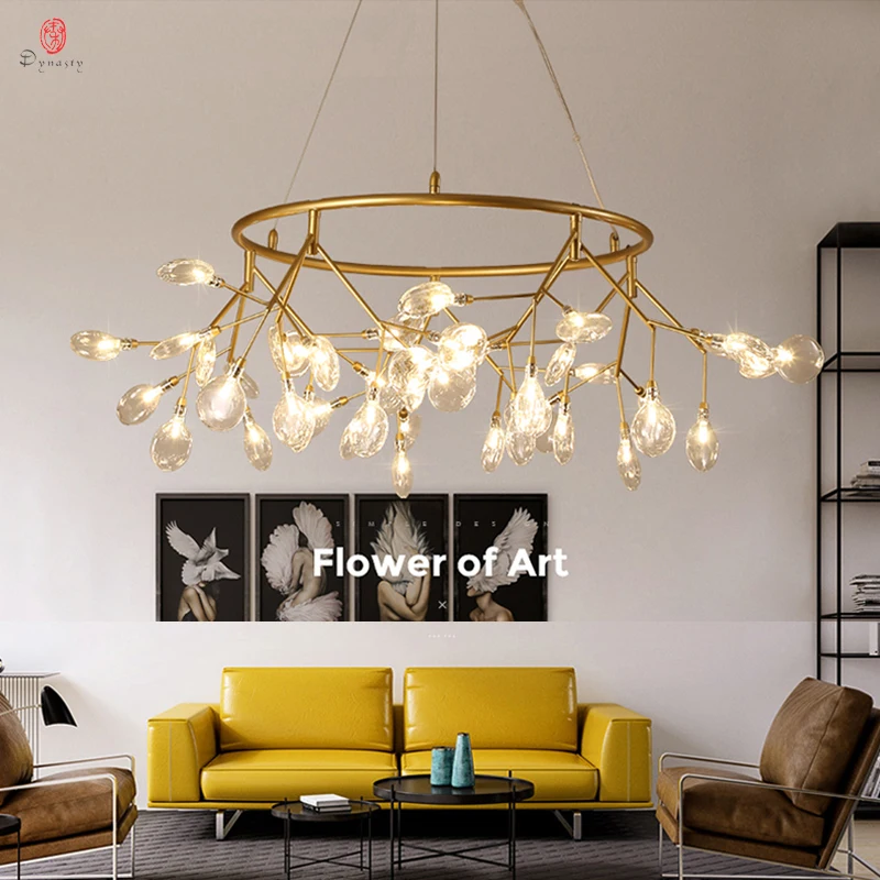 firefly lampada pingente ramo de oliveira pendurado luzes arte casa decorativa led europa estilo petala ac110 220v foyer sala jantar 01