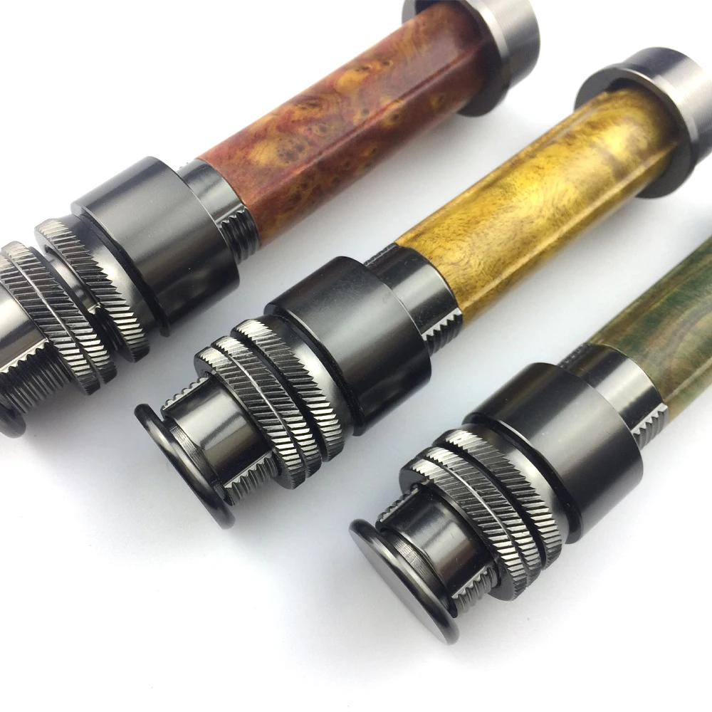 NooNRoo New Design Reel Seat Aluminum Burled Wood  Fishing Rod building DIY Repair fishing rod components