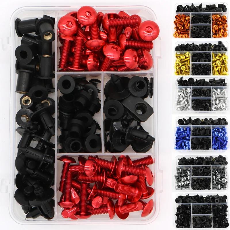 

Complete Full Fairing Bolts Kit Fit For Honda CBR600RR CBR1000RR 2004-2019 CBR1100XX 1996-2007 Washer Windscreen Fairing Clips