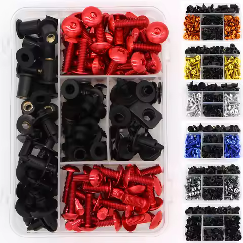 Complete Full Fairing Bolts Kit Fit For Honda CBR600RR CBR1000RR 2004-2019 CBR1100XX 1996-2007 Washer Windscreen Fairing Clips