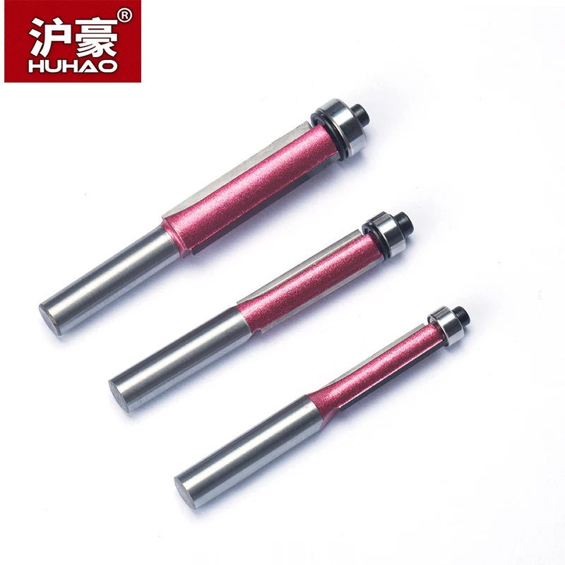 HUHAO Industrial Grade Cutter Bearing Flush Trim Router Bit Trimming CNC Cutter Woodworking Milling Bits