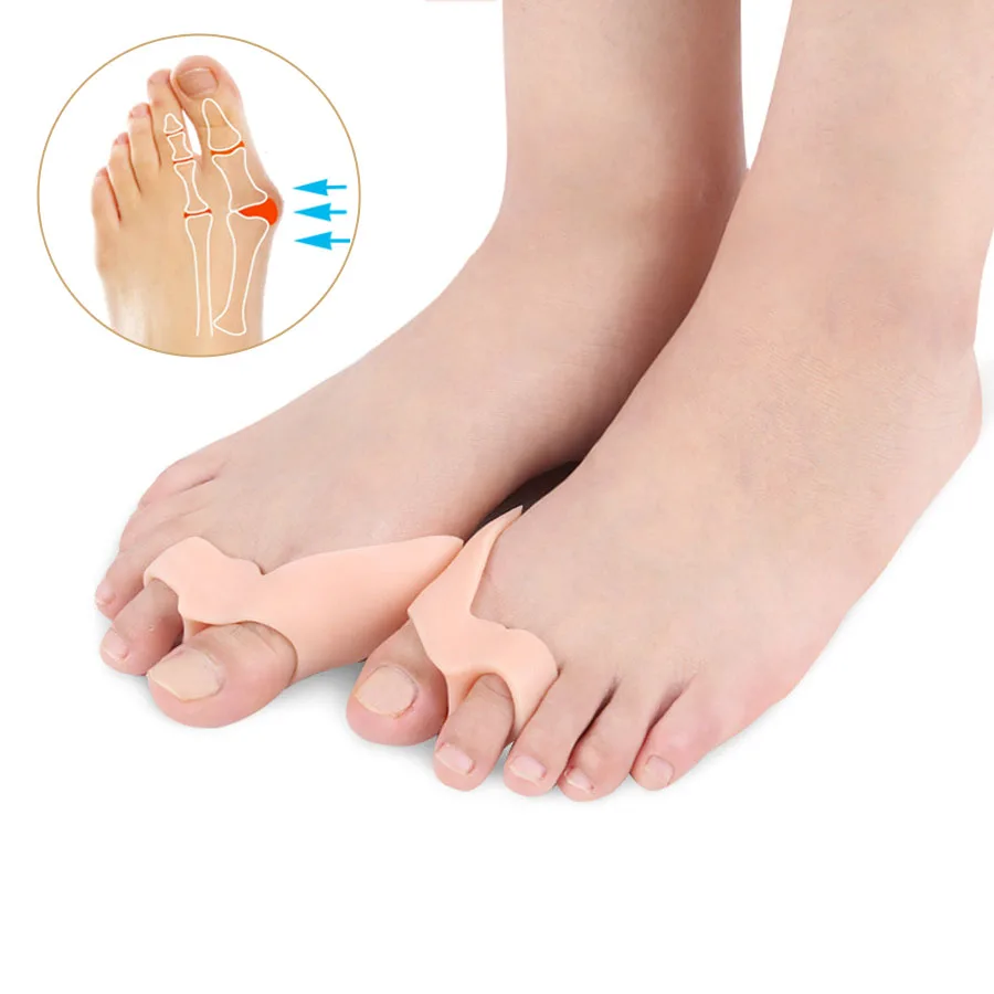 Silicone insole orthopedic shoes Arch Supports for feet Orthotic Insoles Thumb Valgus Protector foot Finger Toe Separator