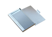 Waterproof Stainless Steel Silver Aluminium Metal Case Box Business ID Credit Card Holder Case Cover 9.3x5.7x0.7cm