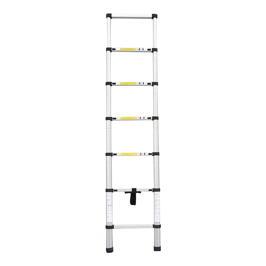 DLT-A Portable Thick Aluminum Alloy Extension Ladder Single-sided Telescoping Straight Ladder 2 Meters 7 Steps Foldable Ladder