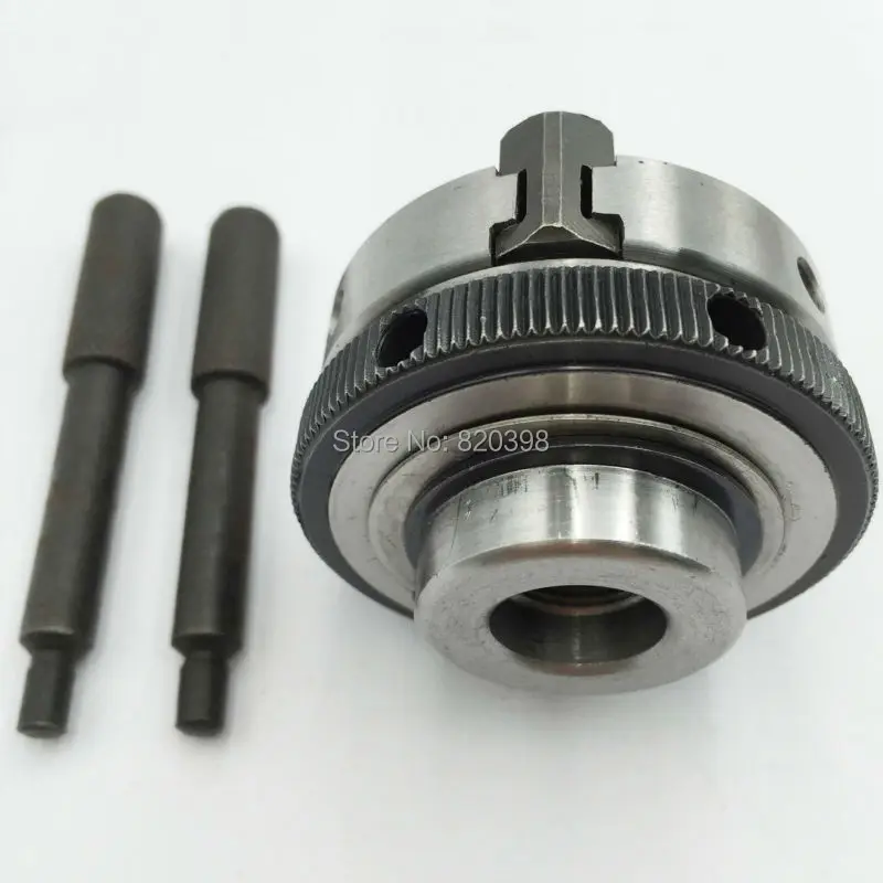 3 Jaw 50mm 수동 셀프 센터링 선반 척 2 "3 Jaws 미니 척 K01-50 CNC 목재 선반 용 경화 강철