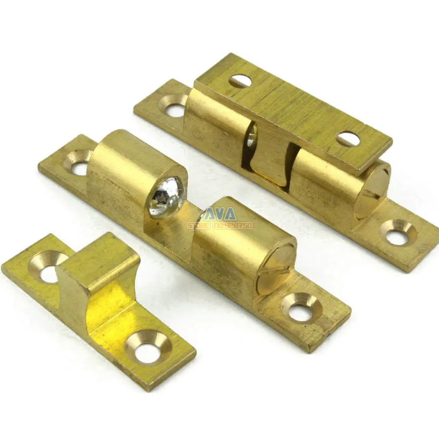 10 Set 67mm Brass Cabinet Door Catch Furniture Closer