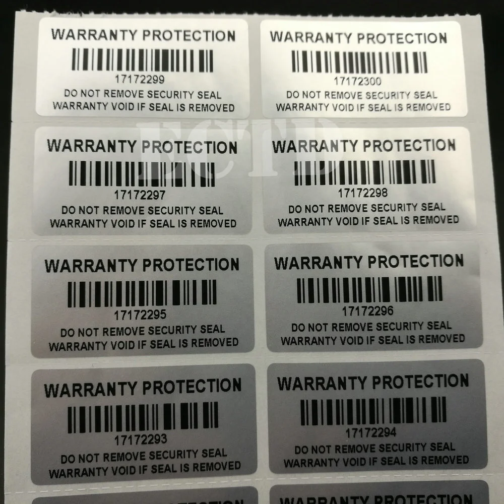 100pcs Warranty Protection Sticker 1.57