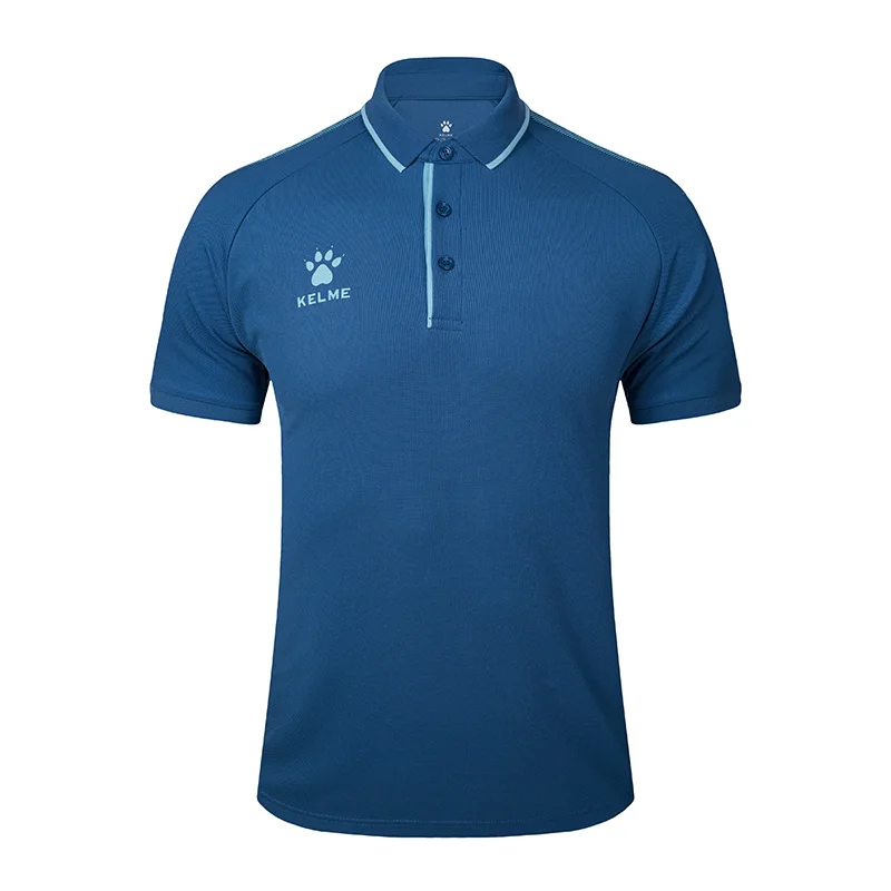 KELME-Camiseta de entrenamiento para hombre, Polo de verano para correr, camisetas informales de manga corta, Polo de gran cantidad, 3891066