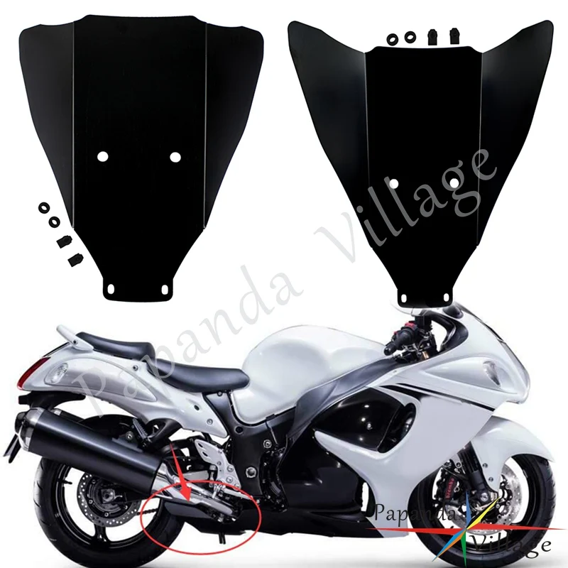 For Suzuki GSXR 1300 GSX1300R Hayabusa 1999-2007 Aluminum Alloy Black Silver Motorcycle Lower Belly Pan Under Wing