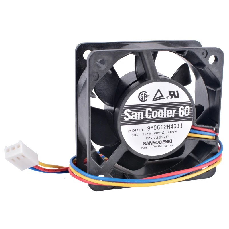 

COOLING REVOLUTION 9A0612M4011 6cm 60mm 6025 60x60x25mm 12V 0.06A 3-wire double ball bearing silent cooling fan