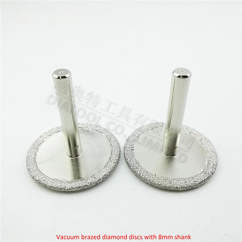 DIATOOL 2 cái Dia50mm Vacuum kim cương brazed đĩa với 8 mét shank kim cương disc cho cắt mài và khắc