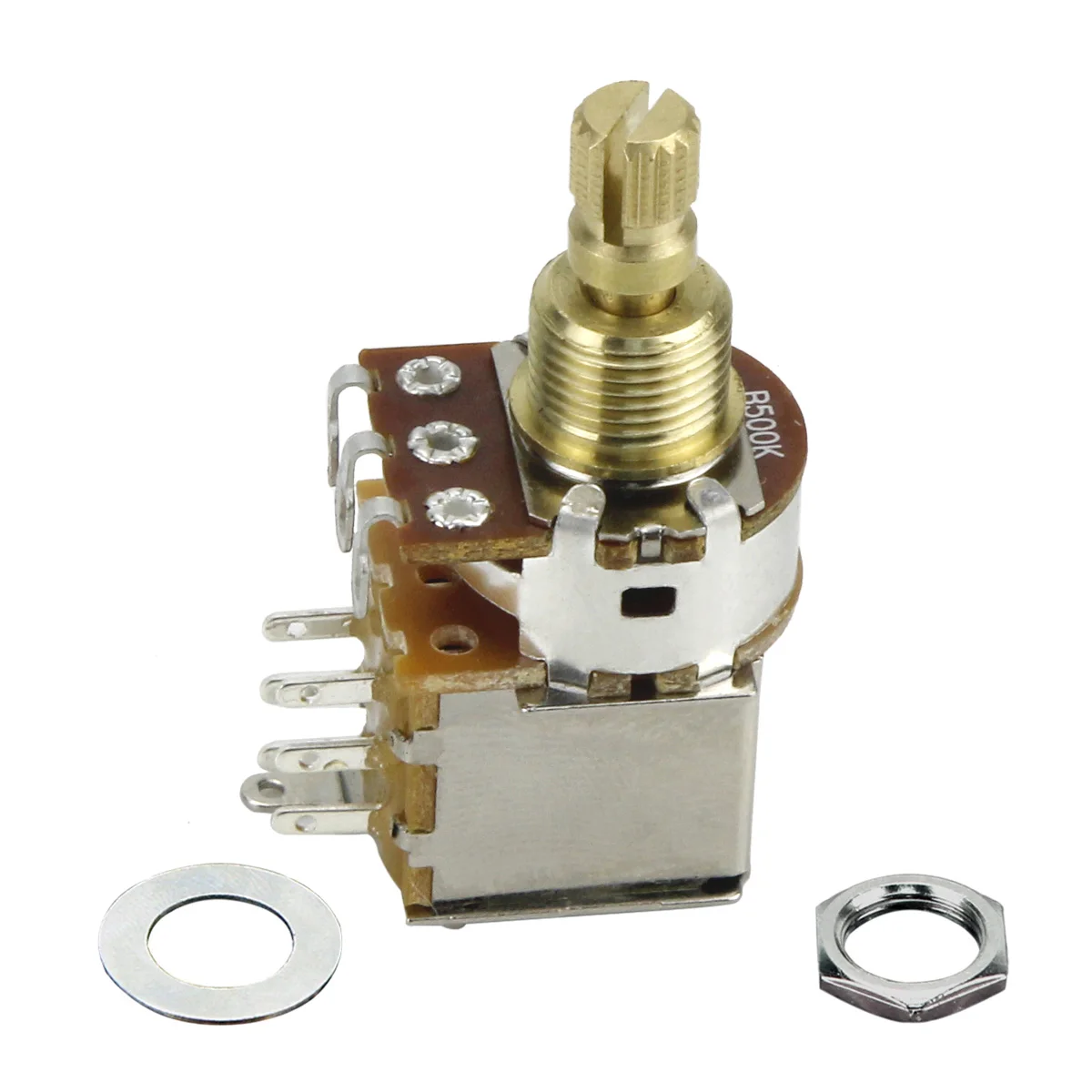 FLEOR Push-Push Potentiometer B500K, linear, Lautstärkeregler, kurze geteilte Welle, Gitarrenpotentiometer für E-Gitarren – Detail 3