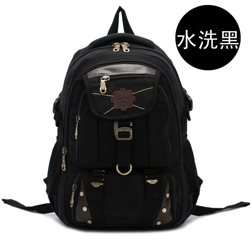 KAUKKO Backpack Canvas Travel Bag Backpacks fashion Men and Women Designer Student Bag Laptop Bags High capacity Backpack