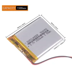 3.7V 504050 1500mah akumulator litowo-jonowy polimerowy zastąpić nawigator wymiany 484251 prologii