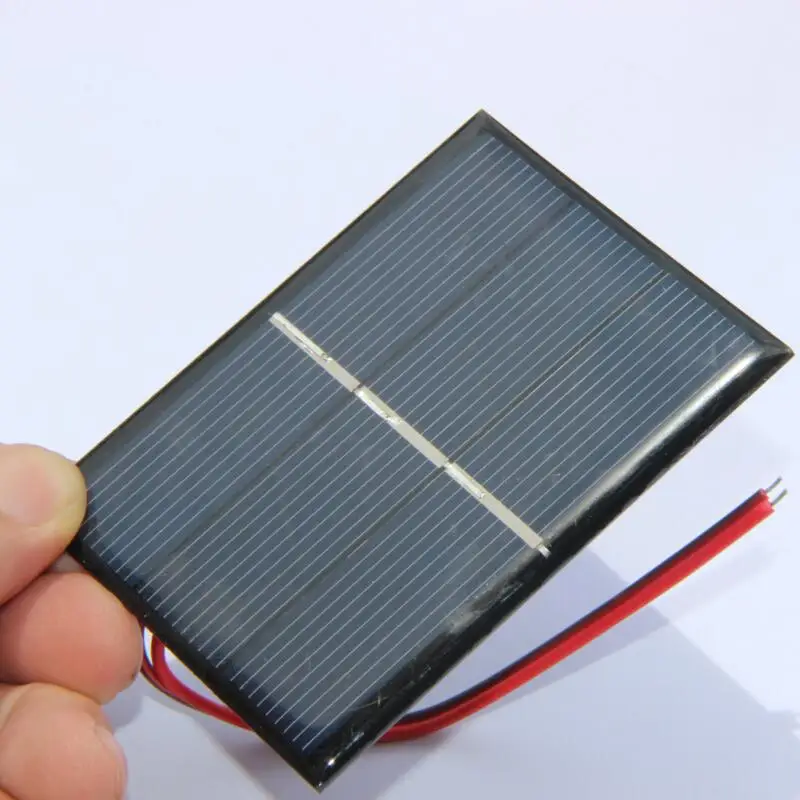 BUHESHUI 0.65W 1.5V Mini Solar Cell Polycrystalline DIY Solar Panel Toy 80*60MM+Cable Epoxy Study 100pcs Wholesale Free Shipping