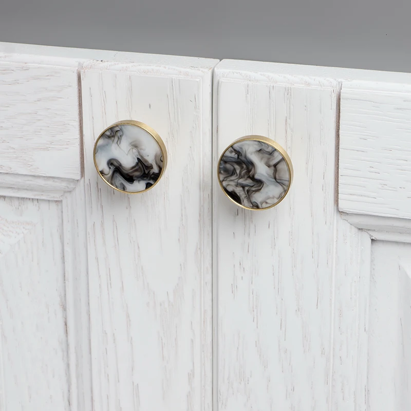 Euro-Pattern Solid Brass knob Furniture Handles Nordic Style Cabinet Knobs and Handles Kitchen Wardrobe Wall Hanging Hook