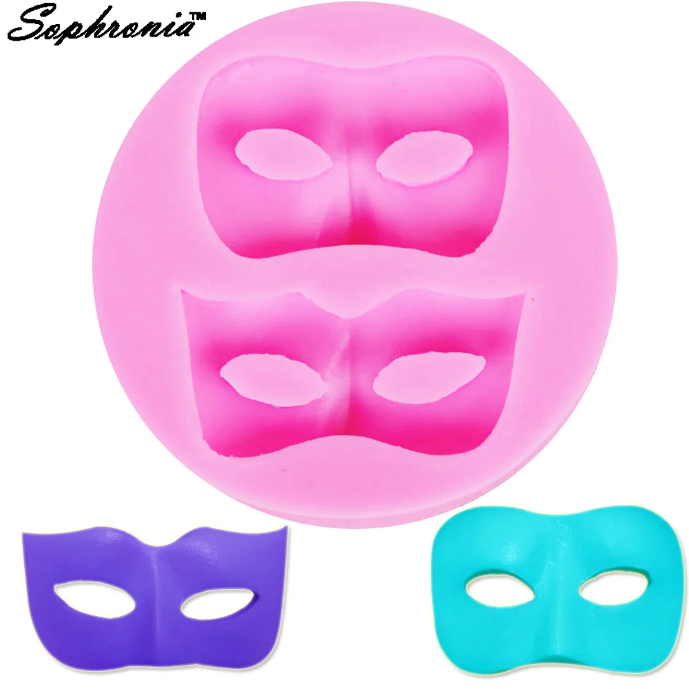 Mask Silicone Kitchen Molds for Handicrafts Fondant Sweets Cookie Baking Supplies Table Decorations Pastry Party Accessories