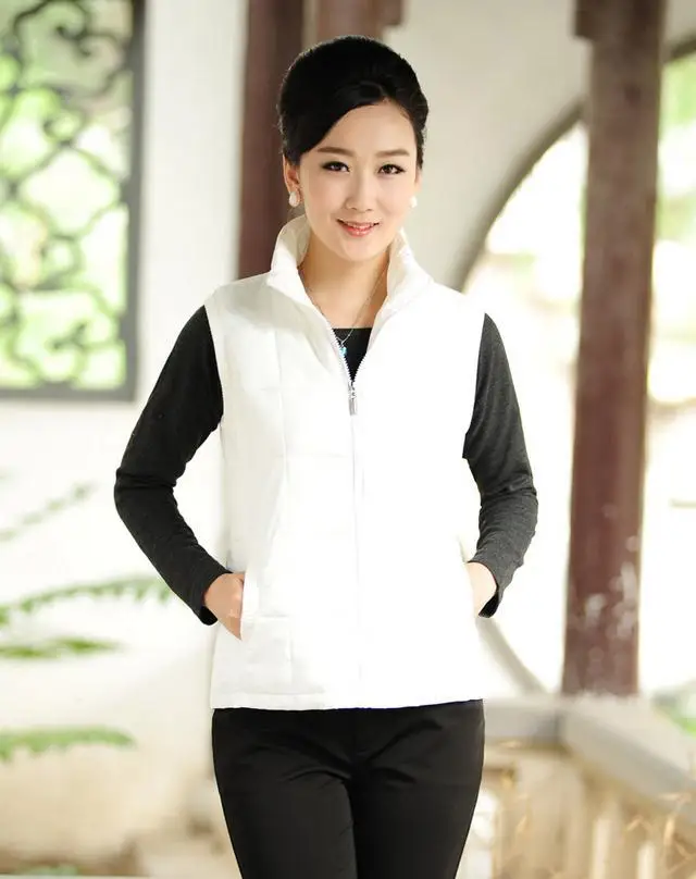 

Hot woman casual sleeveless vest fashion collar necessary cotton vest qiu dong men's jacket Large size XL-XXXXL